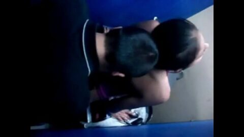 Schoolgirl fucking in internet booth 2